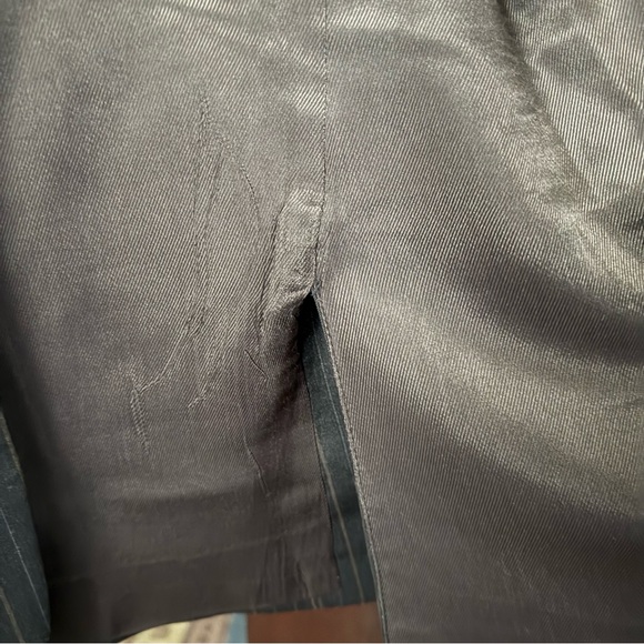 Burberry Charcoal Brown Pinstripe Suit Jacket Sports Coat - Picture 13 of 15